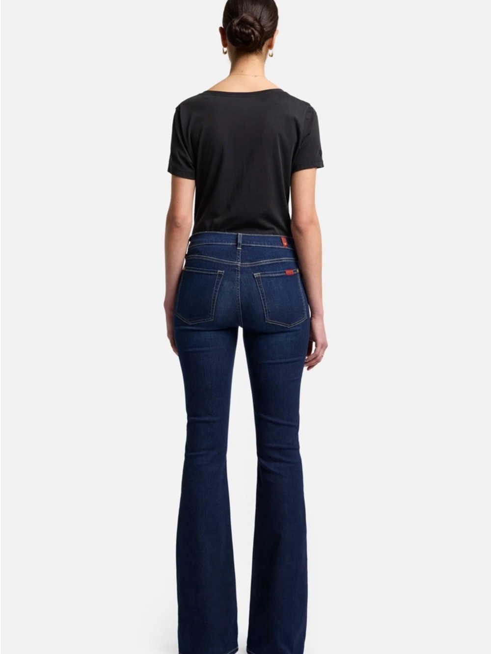 7 For All Mankind Dark Wash Bootcut Jeans - Picture 3 of 5